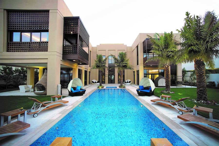 位于穆罕默德-本-拉希德城，第一区，蓝色景致住宅 4 卧室的别墅 9500000 AED - 4926563