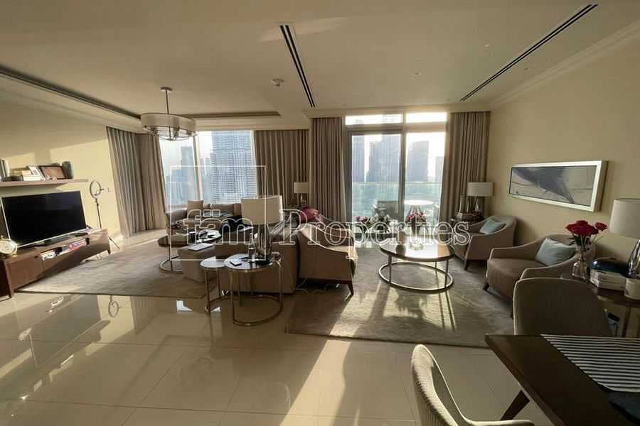 2 Best Layout/Full Burj View/Serviced 3BD + maid