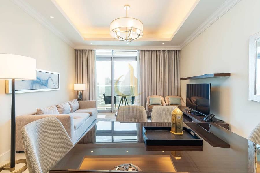 4 Stunning Views of Burj and Fountain | Fully Furnished