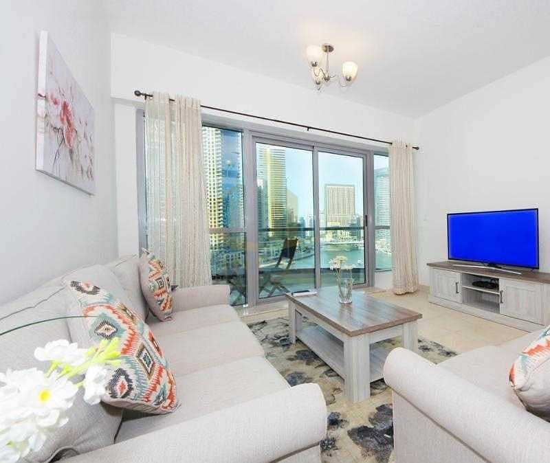 3 Full Marina View | Fully Furnished 1 Bedroom | The Point
