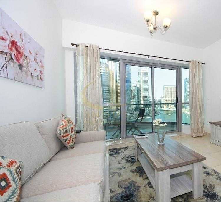 10 Full Marina View | Fully Furnished 1 Bedroom | The Point