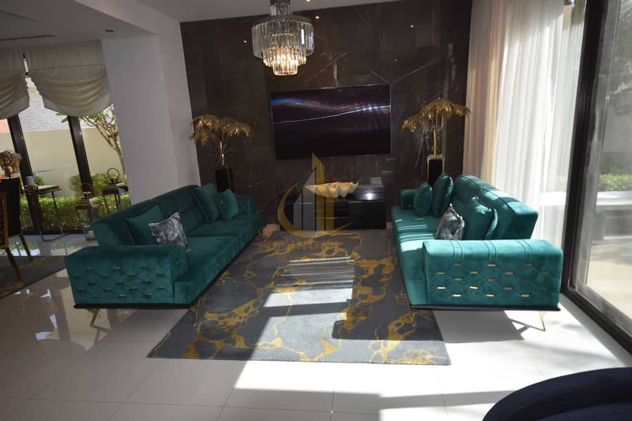 6 Furnished Designer 3+Maid Bed Villa in DAMAC Hills