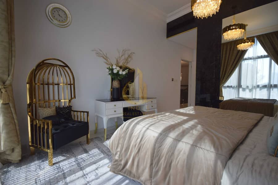 15 Furnished Designer 3+Maid Bed Villa in DAMAC Hills