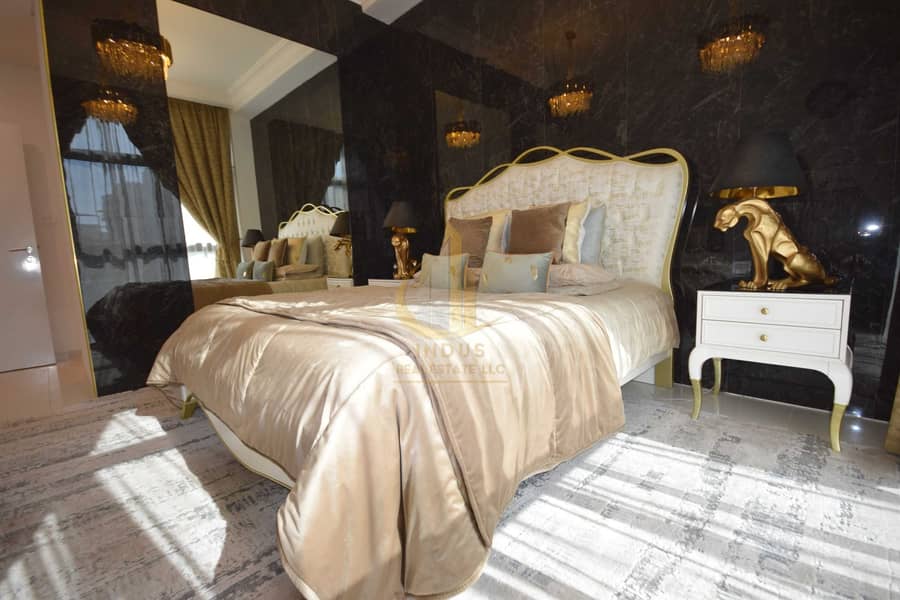 21 Furnished Designer 3+Maid Bed Villa in DAMAC Hills