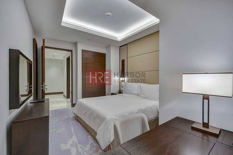 5 Rare Fully Furnished |Serviced 2BR|Burj Khalifa View