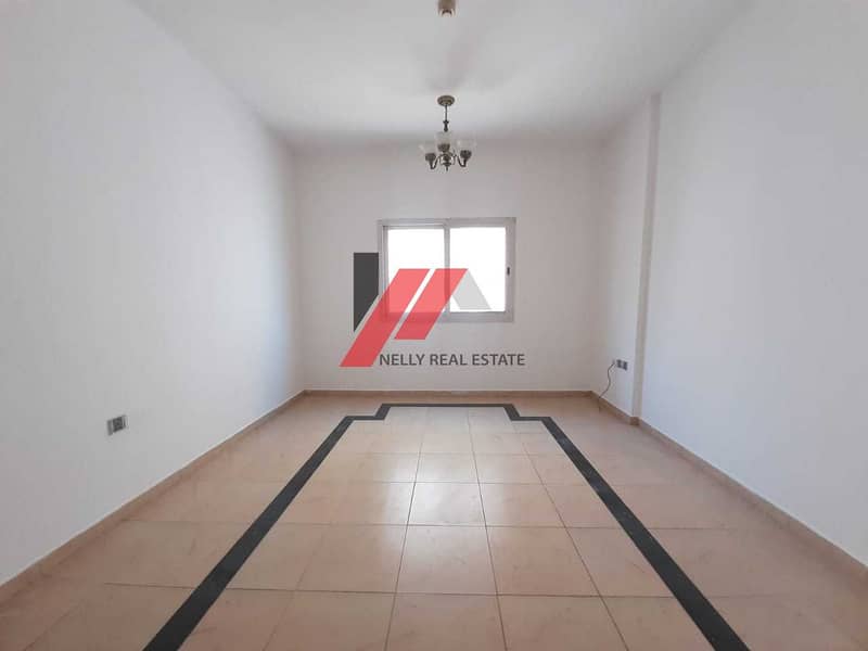 2 month free specious 1 bhk 2 bath free pool and free parking  close to al Nahda pond park  25k 6 chq use payment