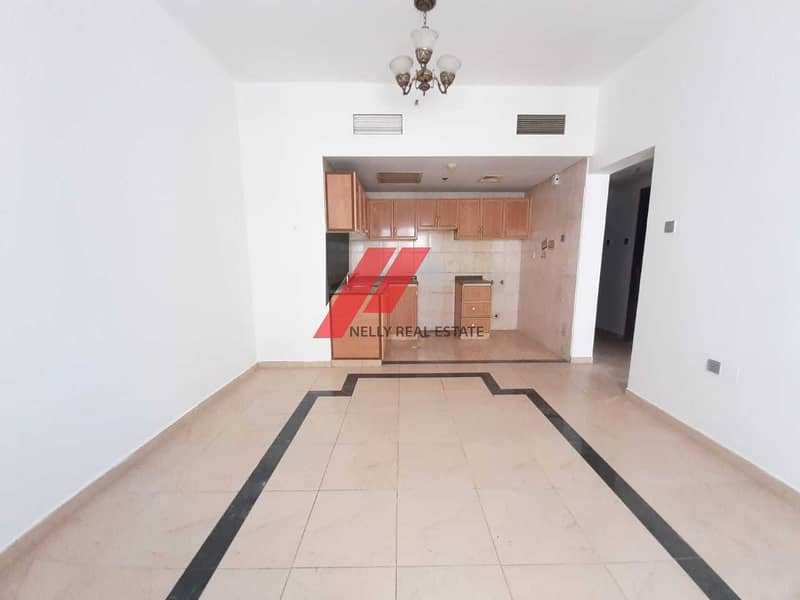 3 2 month free specious 1 bhk 2 bath free pool and free parking  close to al Nahda pond park  25k 6 chq use payment