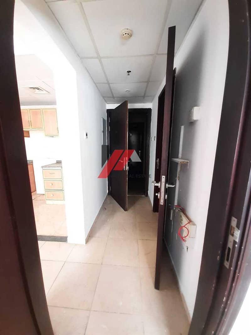 8 2 month free specious 1 bhk 2 bath free pool and free parking  close to al Nahda pond park  25k 6 chq use payment
