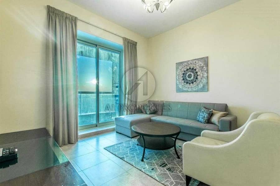 Sea View | Fully Furnished | Spacious 1 BR in JLT