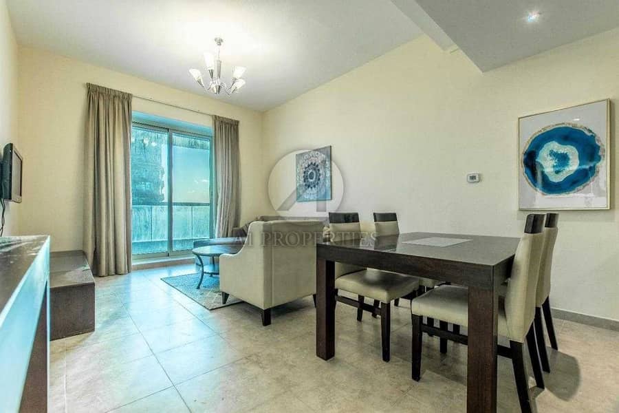 3 Sea View | Fully Furnished | Spacious 1 BR in JLT