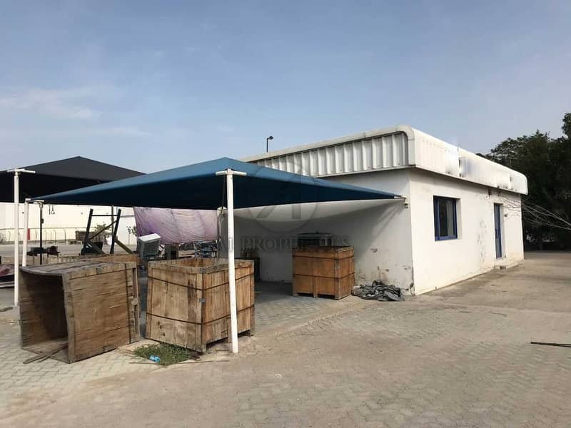 4 Corner plot open yard with office building for sale in JAFZA North