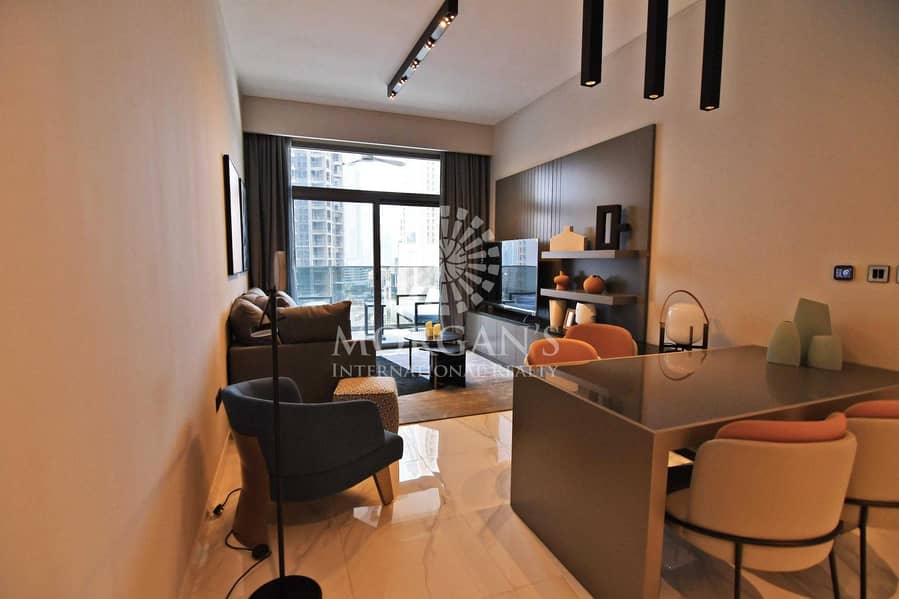 2 Fully Furnished | Burj Khalifa and Canal View | Luxury 2BR| High Floor | Brand New | Vacant