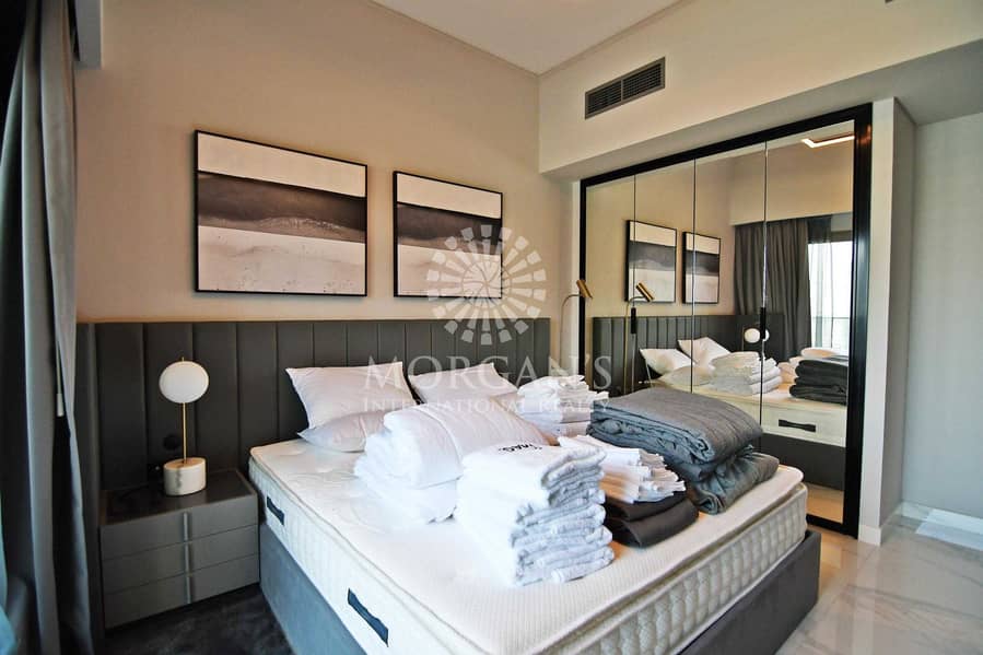 18 Fully Furnished | Burj Khalifa and Canal View | Luxury 2BR| High Floor | Brand New | Vacant