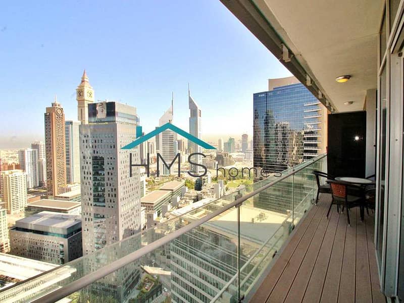 High Floor | Full DIFC and Sea View