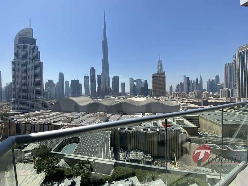 2 Burj Khalifa View|Study|Furnished|Serviced