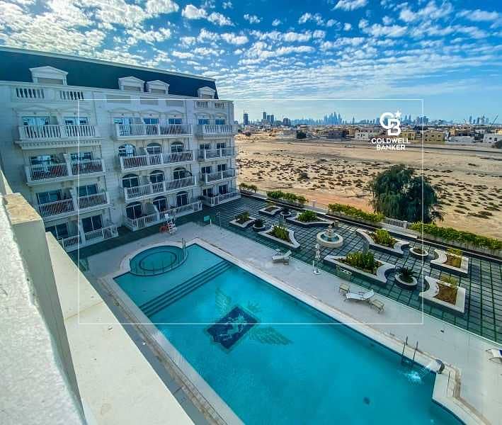 12 LUXURIOUS 1BR Apartment I Pool View I 2 Balconies