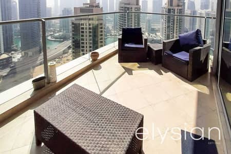 شقة 2 غرفة نوم للايجار في دبي مارينا، دبي - Marina and Sea View | Spacious | Unfurnished شقة 2 غرفة نوم للايجار في دبي مارينا، دبي - Marina and Sea View | Spacious | Unfurnished