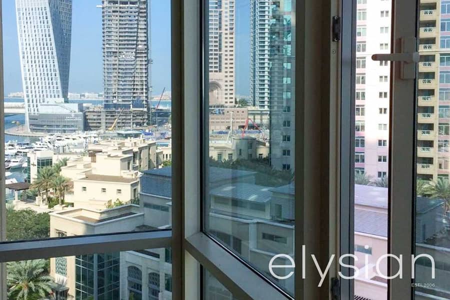 4 Stunning full Marina Views | 2 Bedrooms + Study | Fully Furnished| Al Mesk Emaar