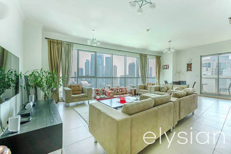 Large 2 Bed + Study | Burj Khalifa and Fountain view