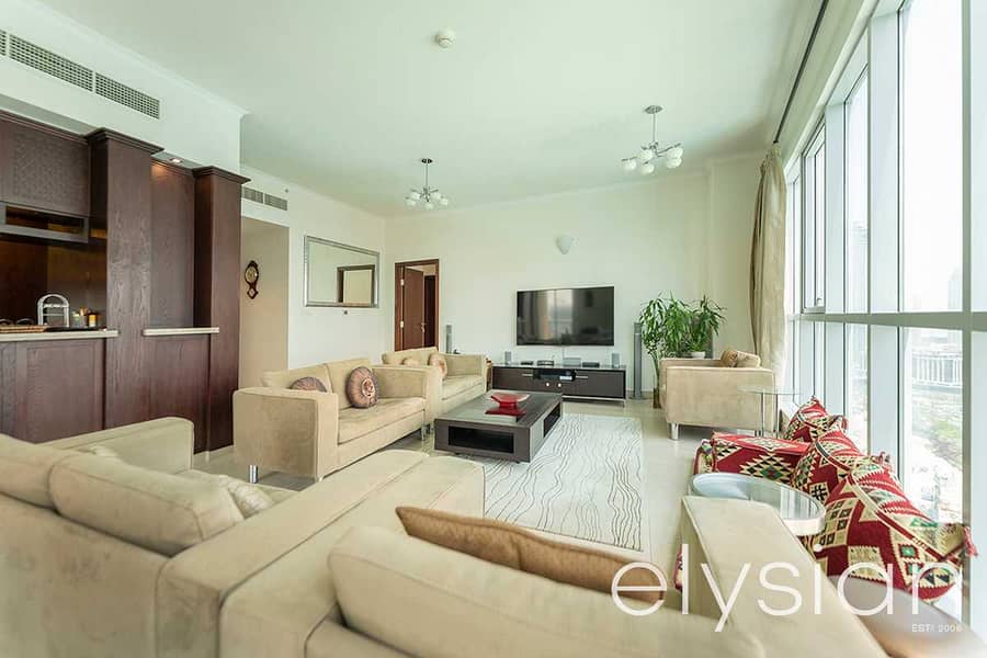 3 Large 2 Bed + Study | Burj Khalifa and Fountain view