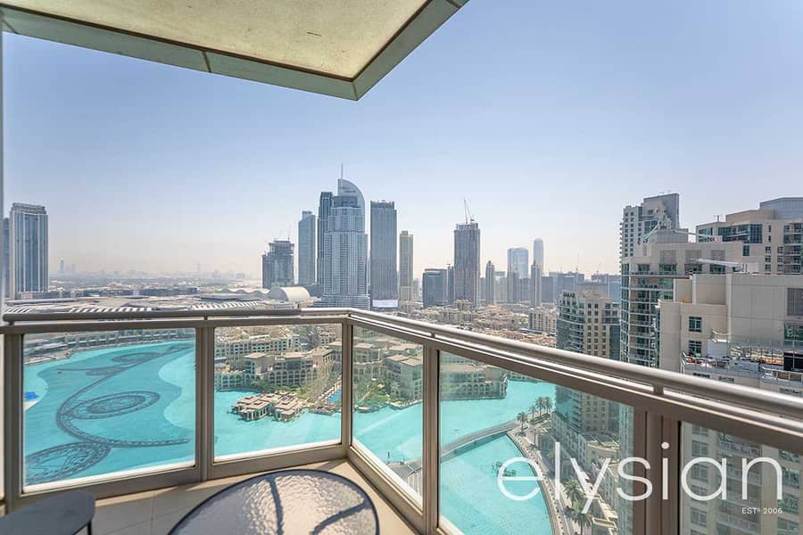 11 Large 2 Bed + Study | Burj Khalifa and Fountain view