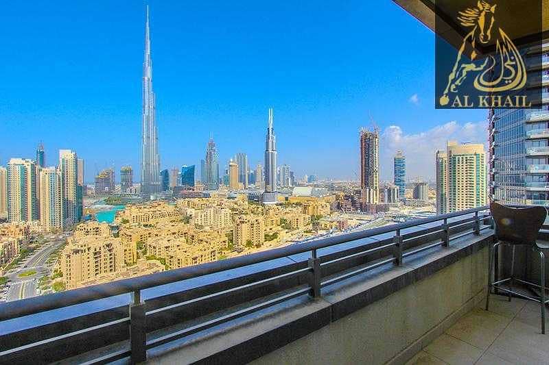 Beautiful 1BR in South Ridge 4 with Panoramic View of Burj Khalifa Best Location