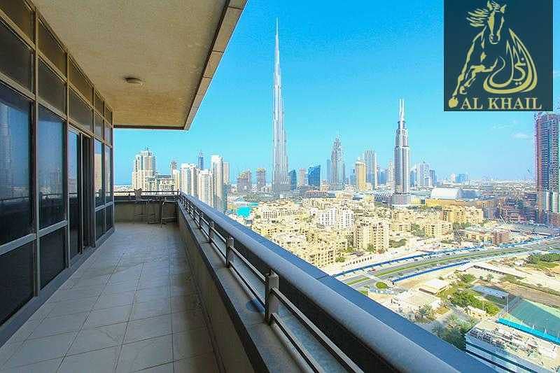 6 Beautiful 1BR in South Ridge 4 with Panoramic View of Burj Khalifa Best Location
