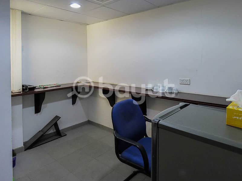 8 Spacious Fully Furnished Office for Rent with Partitions