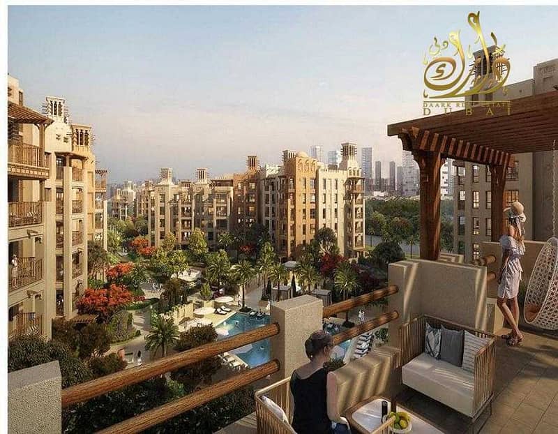 5 Apartment with Burj Al Arab views for sale in installment