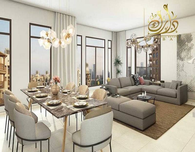 10 Apartment with Burj Al Arab views for sale in installment