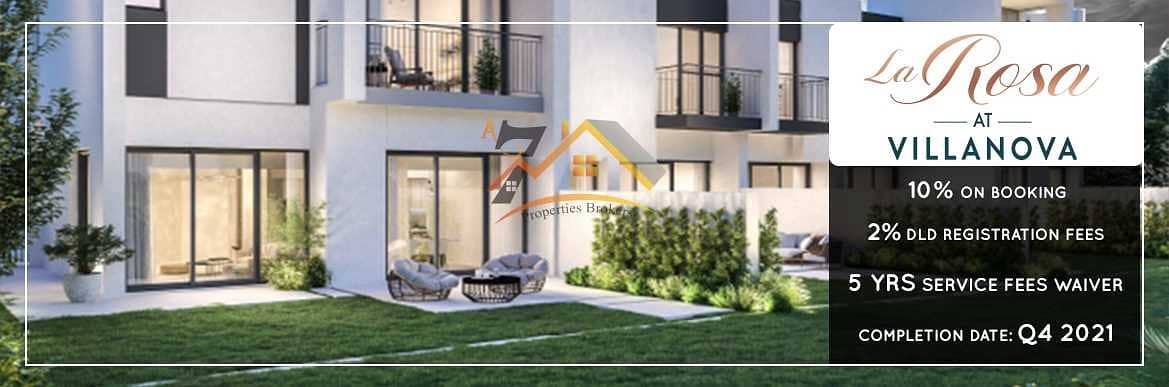 5 0% COMMISSION 3BEDROOMS + MAID LA ROSA VILLANOVA On the Emirates Road