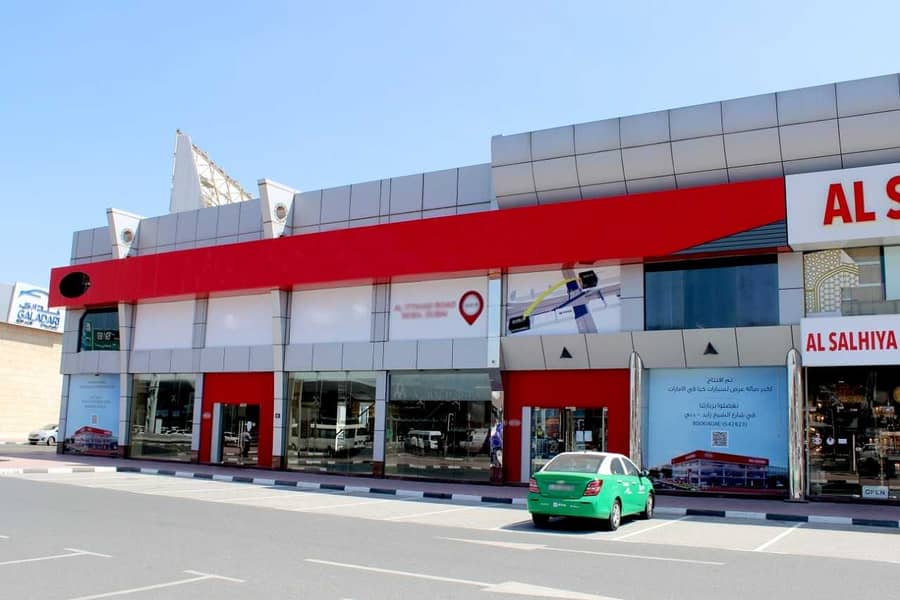4 Huge Showroom  Facing al Etihad Main Road  Near DNATA high visibility