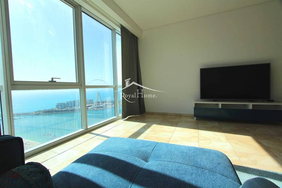 2 High floor | Sea view |3BR+M| Al Fattan | JBR