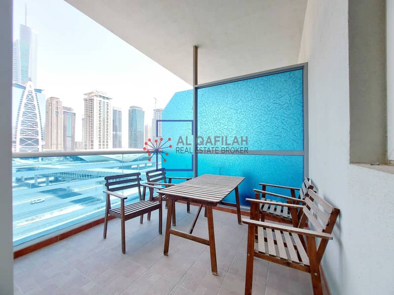 10 Spacious 1br | Laundry + Store Room | Sheikh Zayed Rd View |