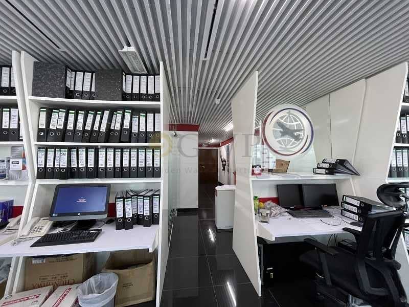 8 Upgraded interiors Fitted office in Business Bay .