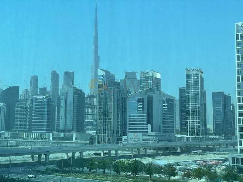 5 Fitted Office Burj Khalifa View in Business Bay . .