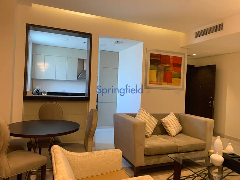 7 Fully Furnished 1 BR | Large Layout | Pool Facing