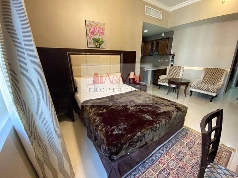 5 FULLY FURNISHED. : Studio Apartment with Excellent finishing including all Facilities in Al Mamoura AED 4000 Monthly. !!