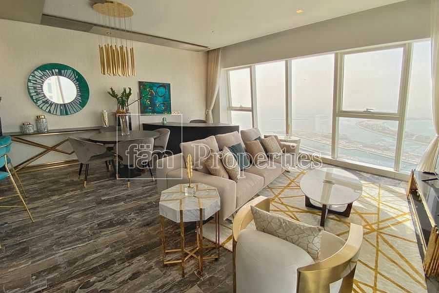 3 Luxurious 2BR with stunning Sea Palm view