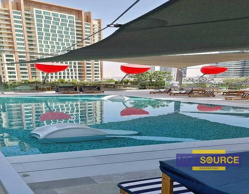 Full Facility Building Studio Apartment with Balcony for Rent in MAG 318 Business Bay | Only AED 50k