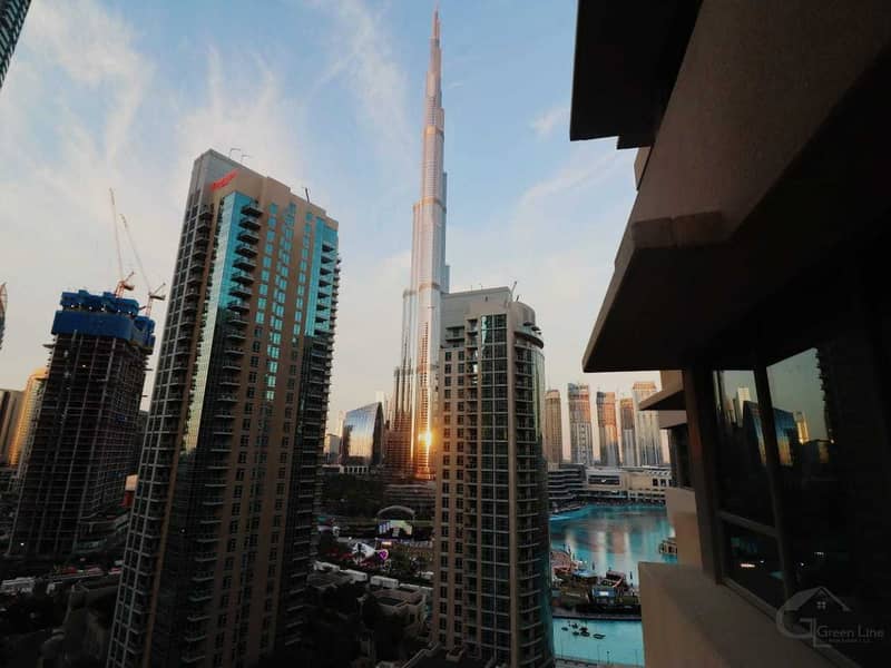 3 Lovely  Burj Khalifa and Amazing  Panoramic  Fountain view