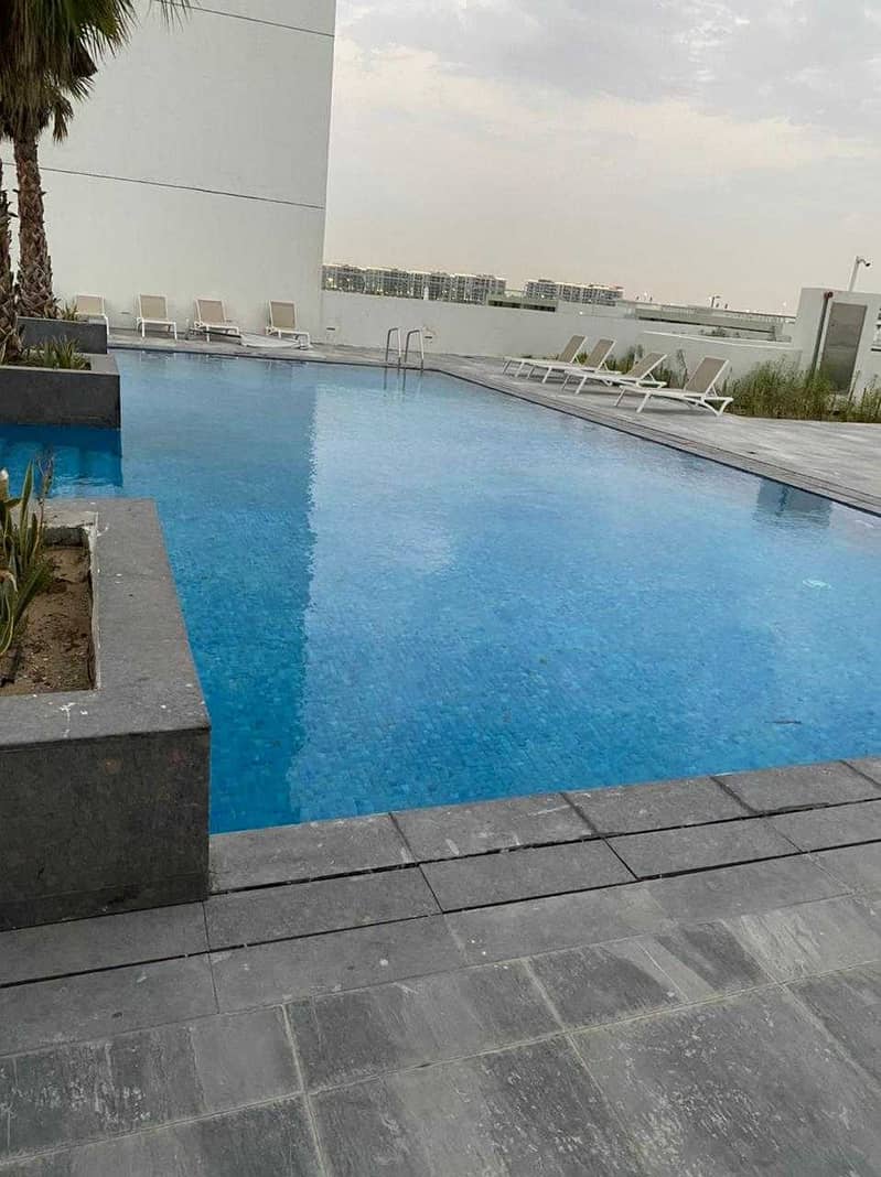 6 POOL VIEW !! BRAND NEW !! 2 BHK IN  PULSE RESIDENCY W/BALCONY+COVERED PARKING JUST IN 39/4