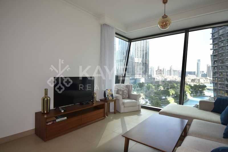 3 Spacious 2 Bed | Burj Khalifa View | Low Floor