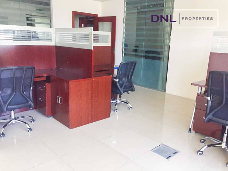 Fully Furnished office | spacious layout | Multiple Options
