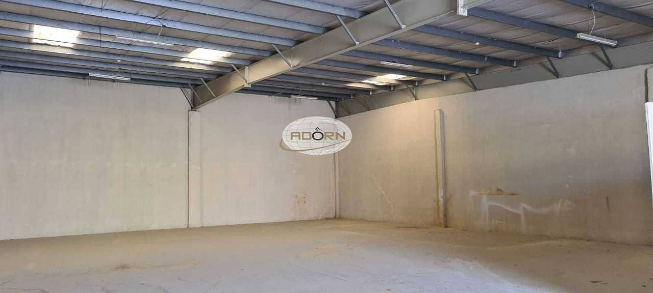 on Al Asayel road 3600 square feet 7200 square feet and 10800 square feet  warehouse for rent