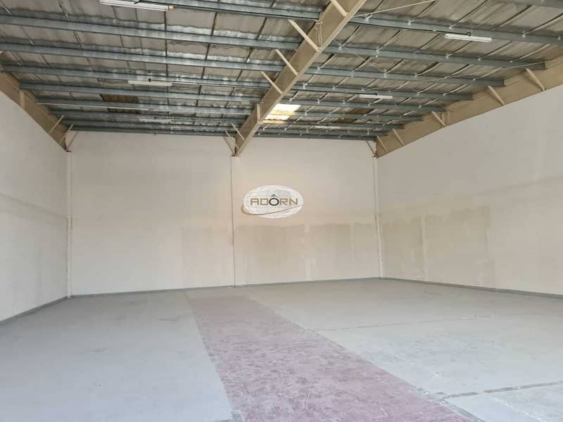 6 on Al Asayel road 3600 square feet 7200 square feet and 10800 square feet  warehouse for rent