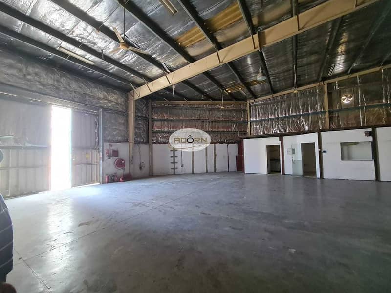 9 on Al Asayel road 3600 square feet 7200 square feet and 10800 square feet  warehouse for rent