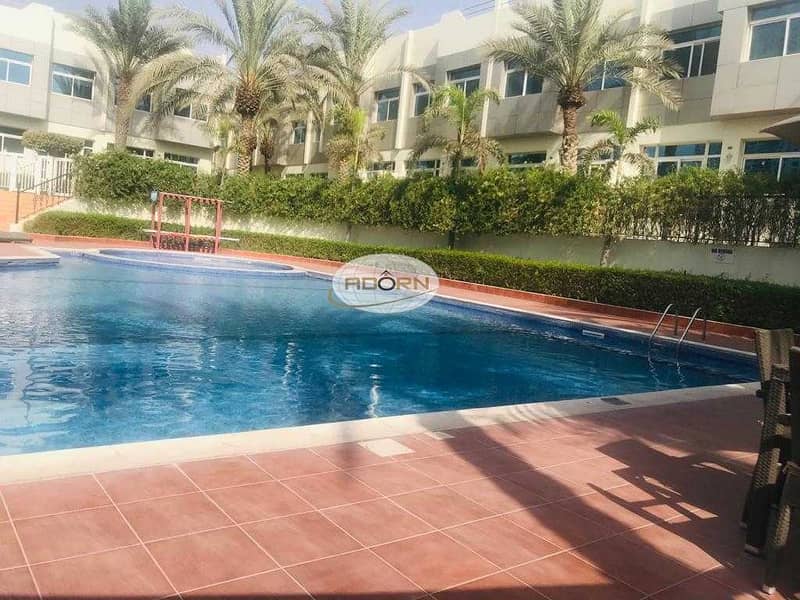 4 Nice 3 bedroom plus maid compound villa with pool and gym in Al Barsha 1