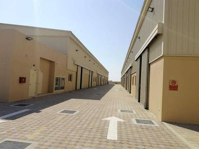 2 100000 square feet land 72000 square feet brand new warehouse for sale in Dubai Techno Park