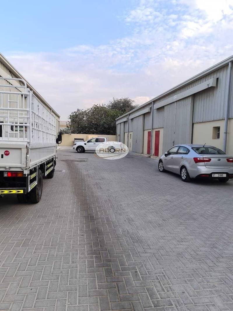 7 2000 square feet brand new warehouse for rent suitable for Garage  on First Al Khail. road